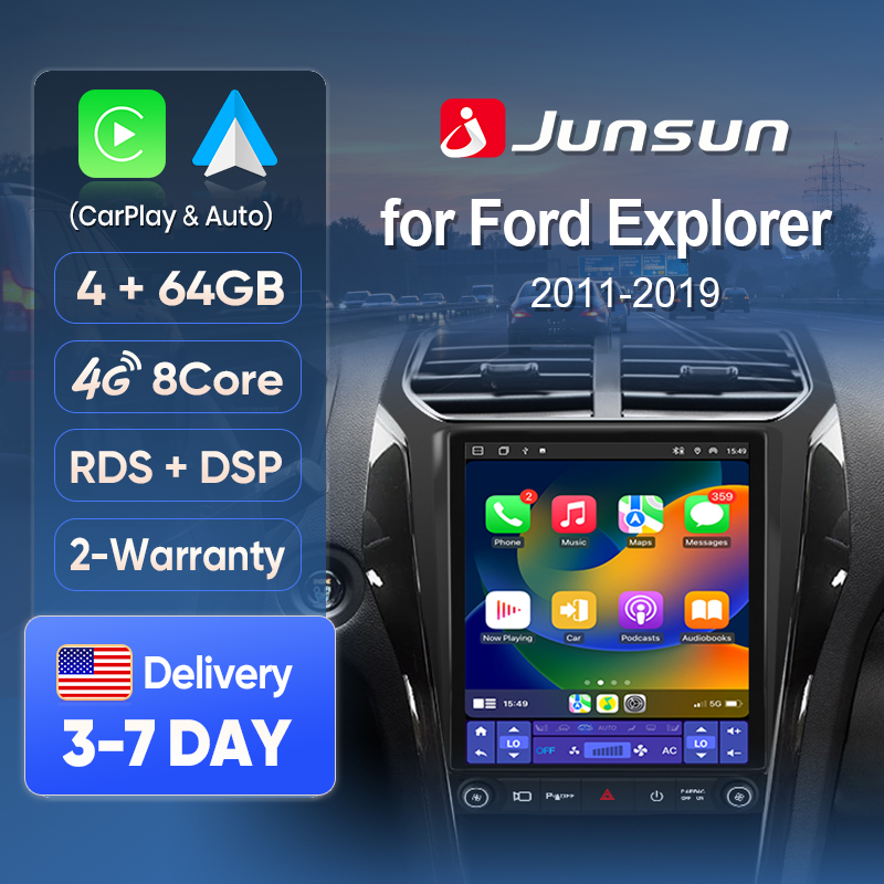 Japanese Car Lifestyle - Junsun Kabelloses CarPlay-Display für Ford Explorer