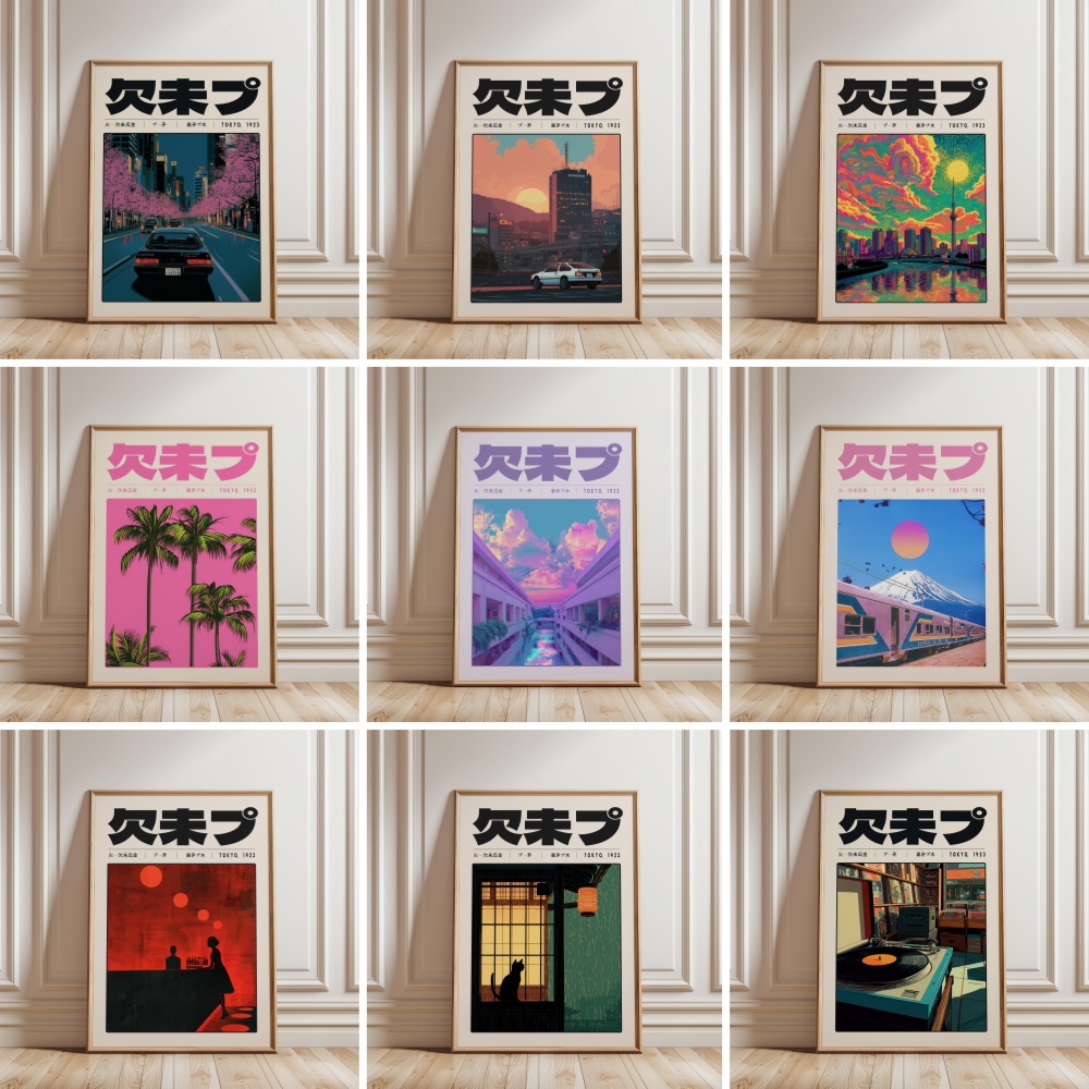 Japanese Culture Lifestyle - Y2K Indie-Kultur Japan-Muster Japanischer Stil Tokyo