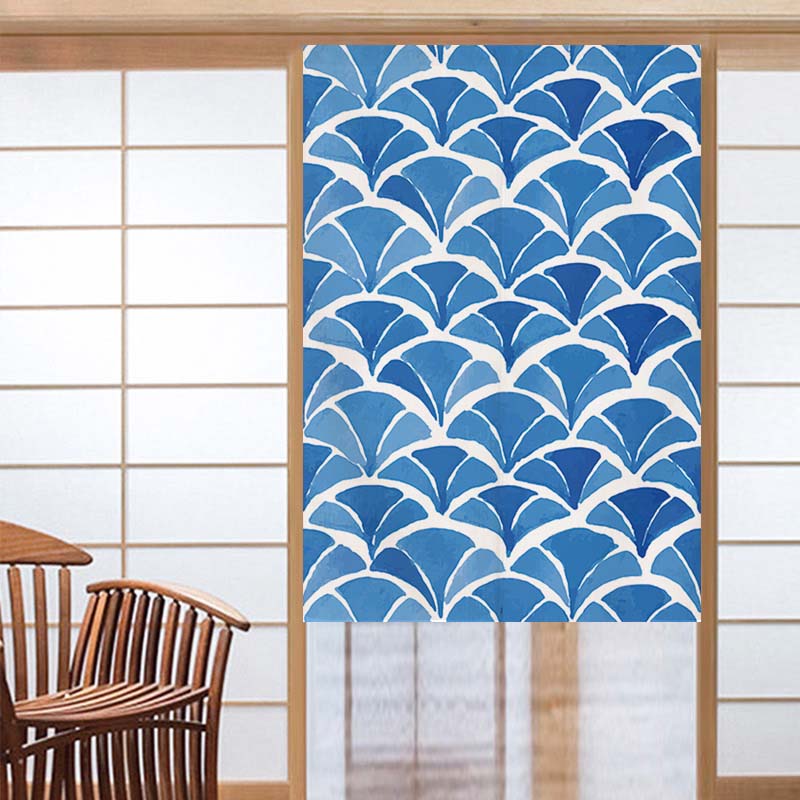Wellen Textur japanische Noren – Noren Curtain Doorway Bewertung und Preis