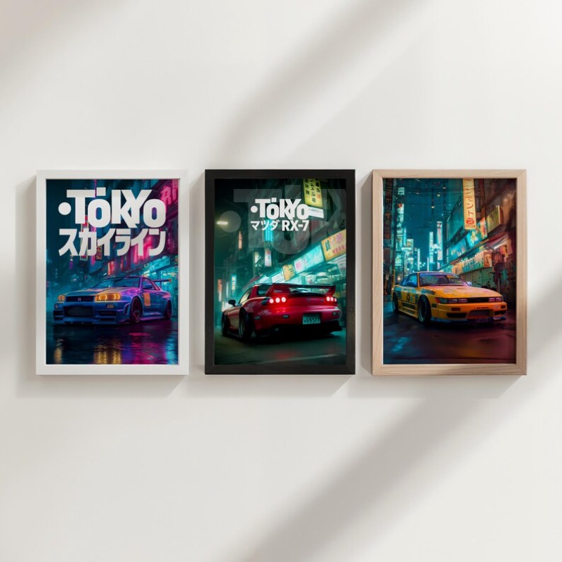 Vintage Tokyo JDM Auto Poster  – Japanese Car Lifestyle Bewertung und Preis
