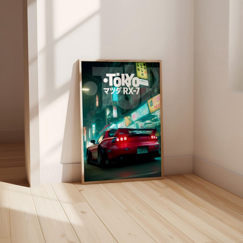 Vintage Tokyo JDM Auto Poster  – Japanese Car Lifestyle Bewertung und Preis