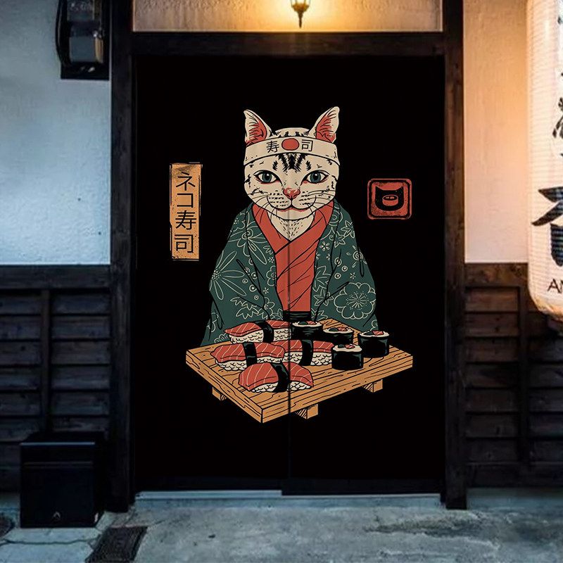 VIKAMA Cartoon Ramen Katze Nor – Noren Curtain Doorway Bewertung und Preis
