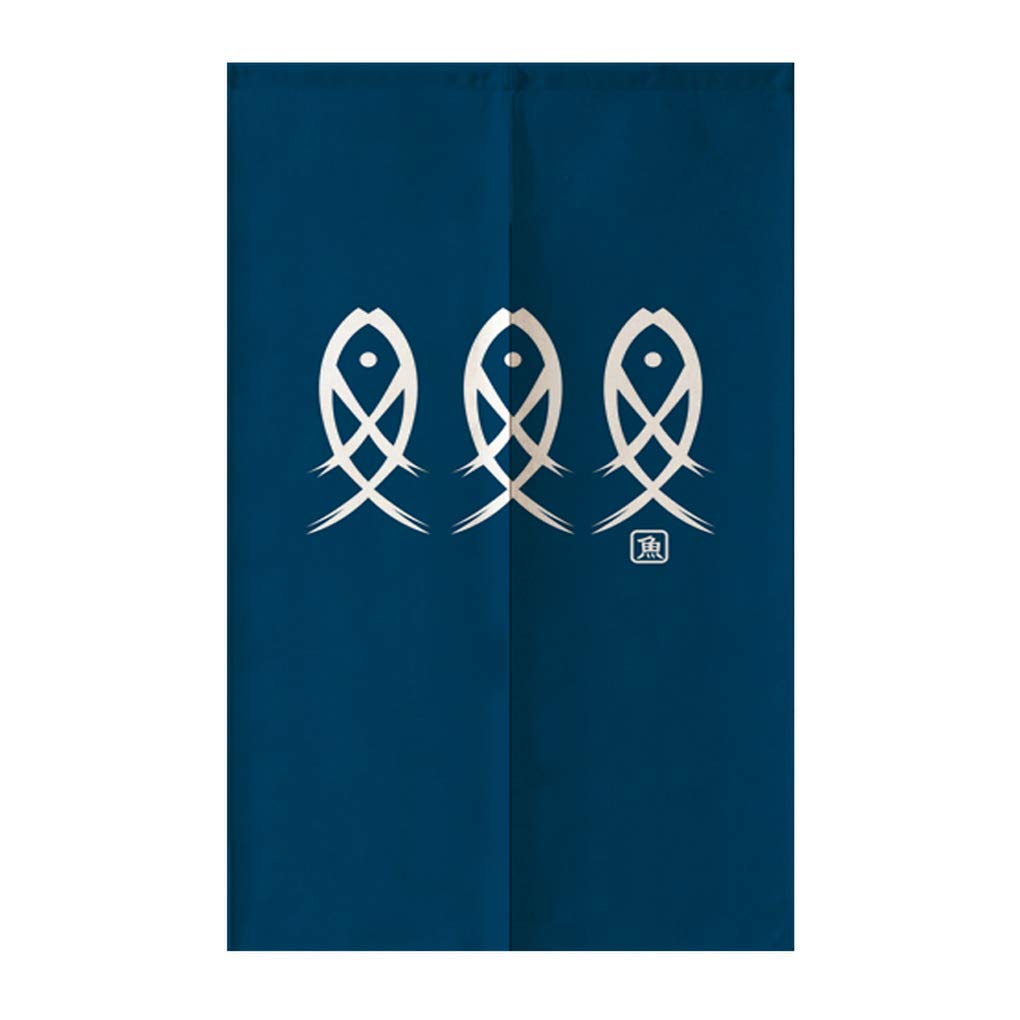 Antiker Charakterfisch, japani – Noren Curtain Doorway Bewertung und Preis
